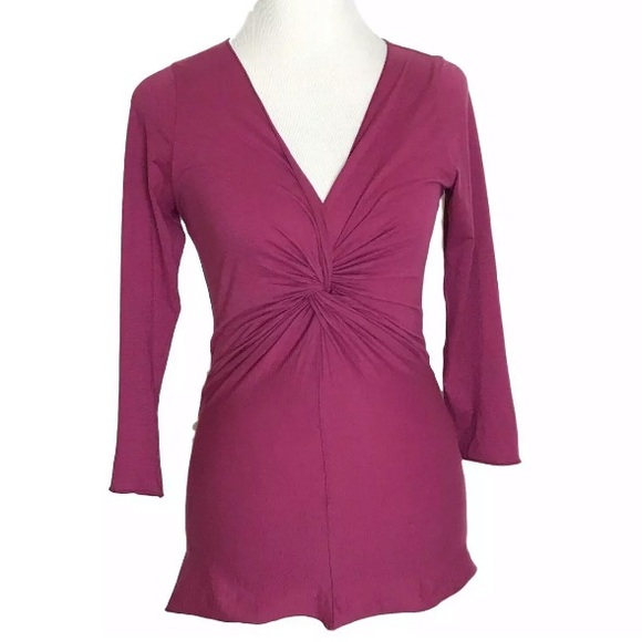 Velvet by Graham & Spencer Tops - Velvet by Graham & Spenser pink twist front top